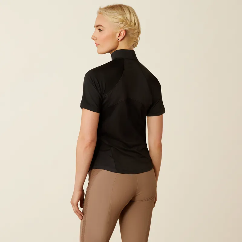 Ariat Womens Soquel 1/4 Zip Baselayer Black-3