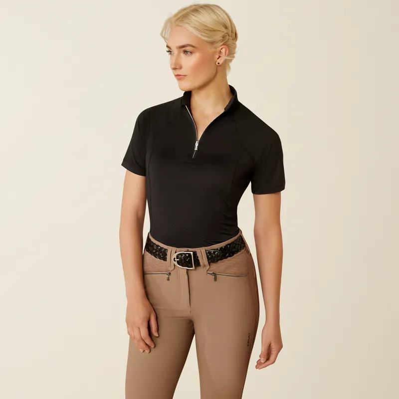 Ariat Womens Soquel 1/4 Zip Baselayer Black