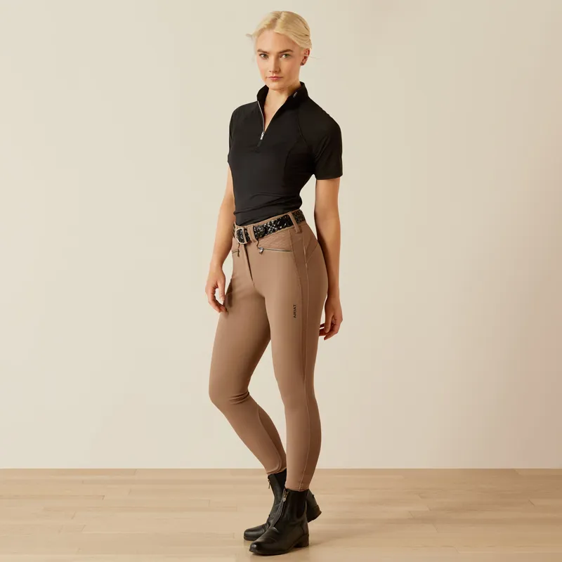 Ariat Womens Soquel 1/4 Zip Baselayer Black-1