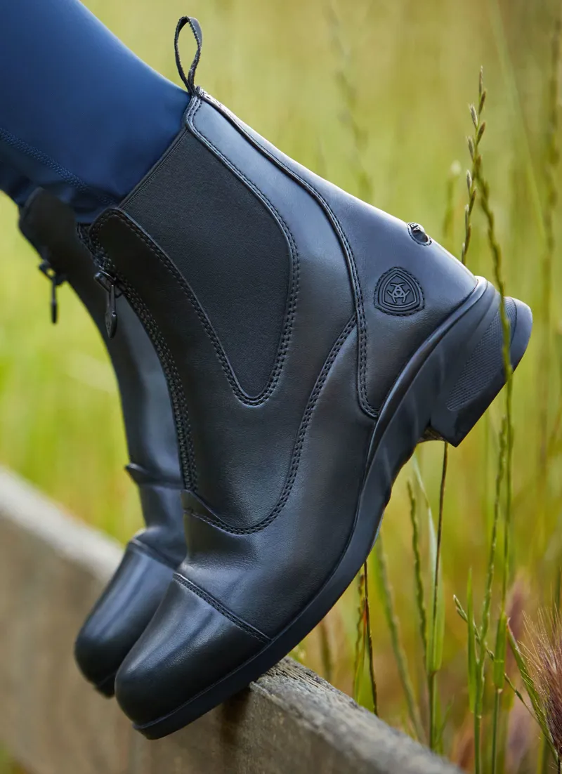 Ariat Ladies Heritage Zip Paddock Boot 2025 Black-2