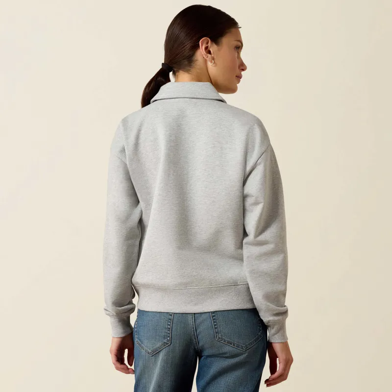 Ariat Womens Lovett Sweatshirt Heather Grey-1