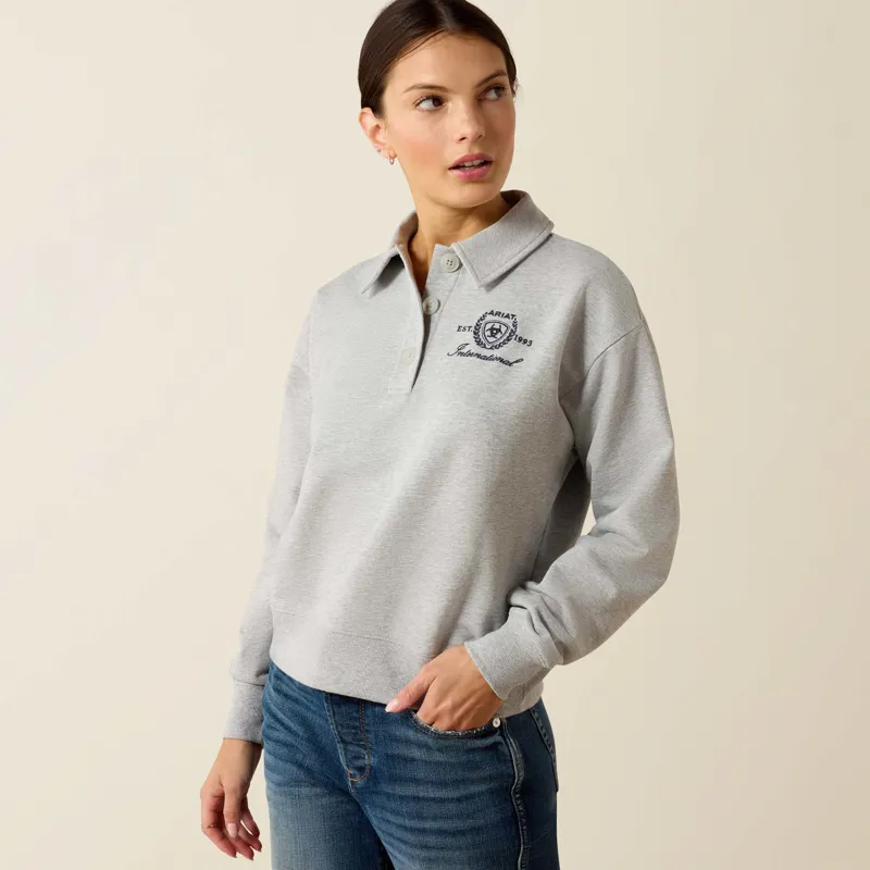 Ariat Womens Lovett Sweatshirt Heather Grey-2