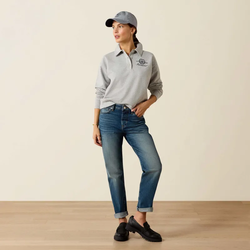 Ariat Womens Lovett Sweatshirt Heather Grey-3