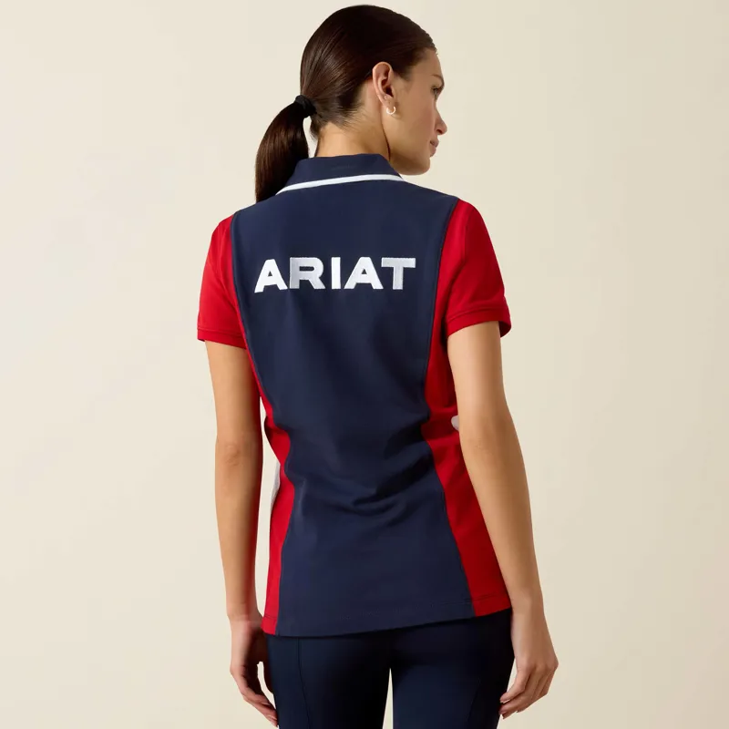 Ariat Womens Taryn Polo Navy/Red