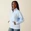 Ariat Womens Foundation Logo 1/2 Zip Sweatshirt Nantucket Breeze