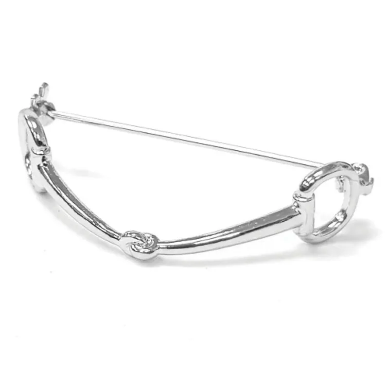 Equetech Snaffle Stock Pin Silver