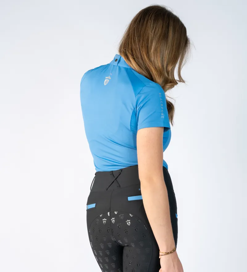 Blackfort Equestrian Cool Mesh Base Layer Short Sleeve Glacier-3