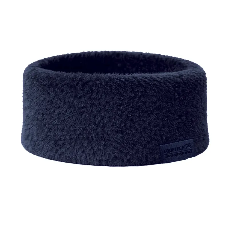 Equetech SupaSoft Luxe Faux Fur Headband Navy