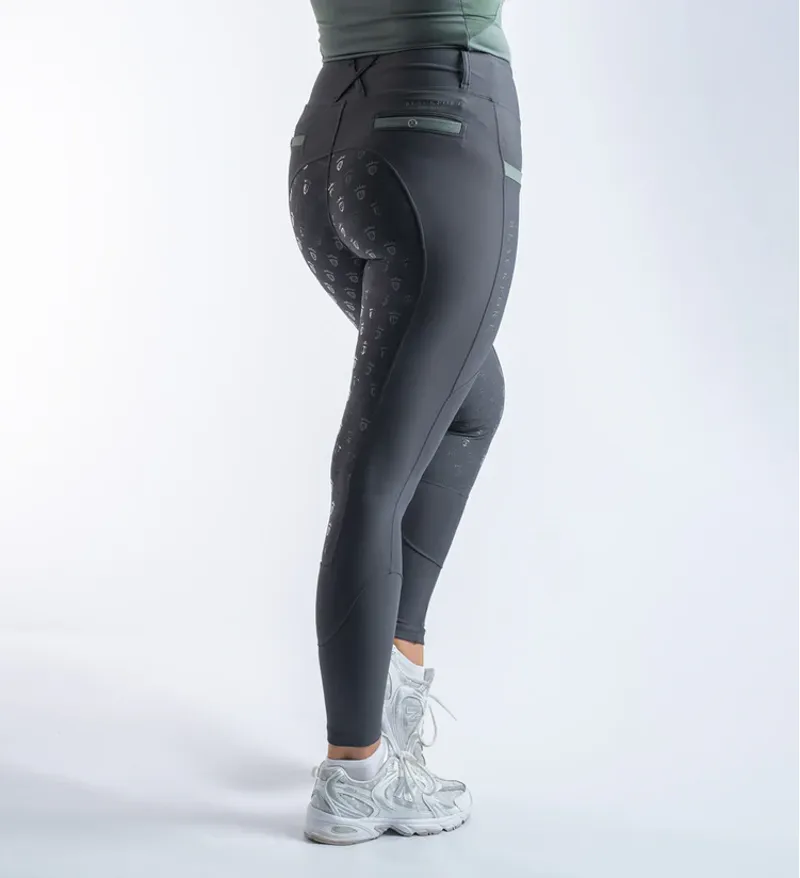 Blackfort Equestrian Training Tights Grey-Sage-1