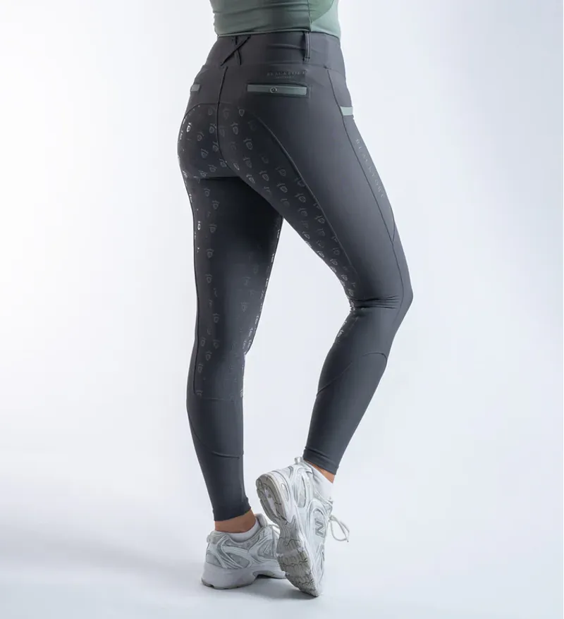 Blackfort Equestrian Training Tights Grey-Sage-2