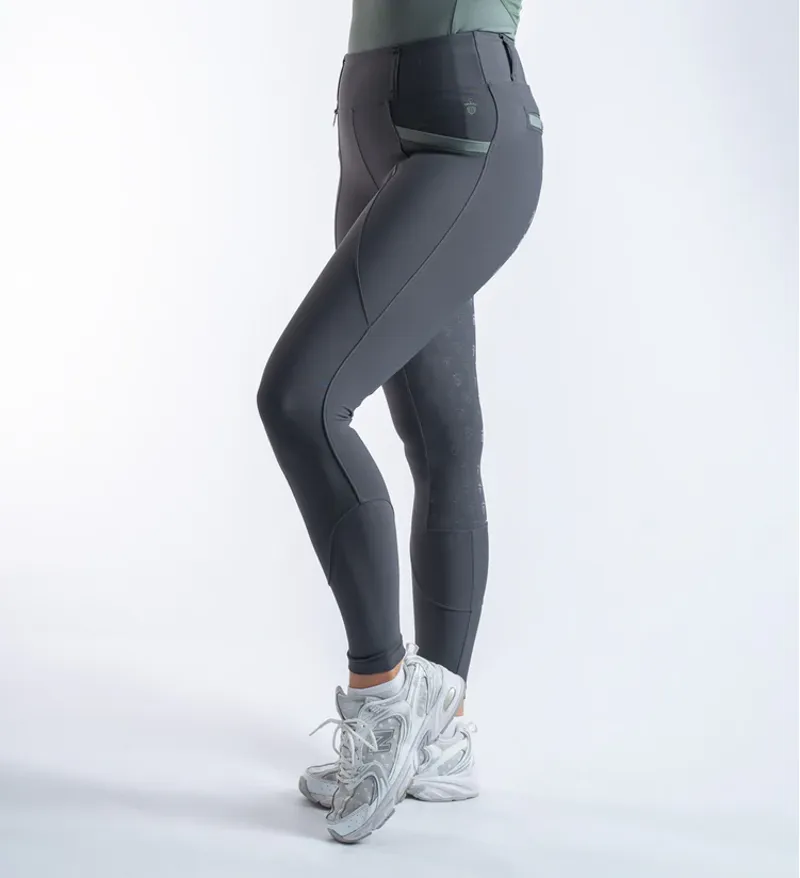 Blackfort Equestrian Training Tights Grey-Sage-5