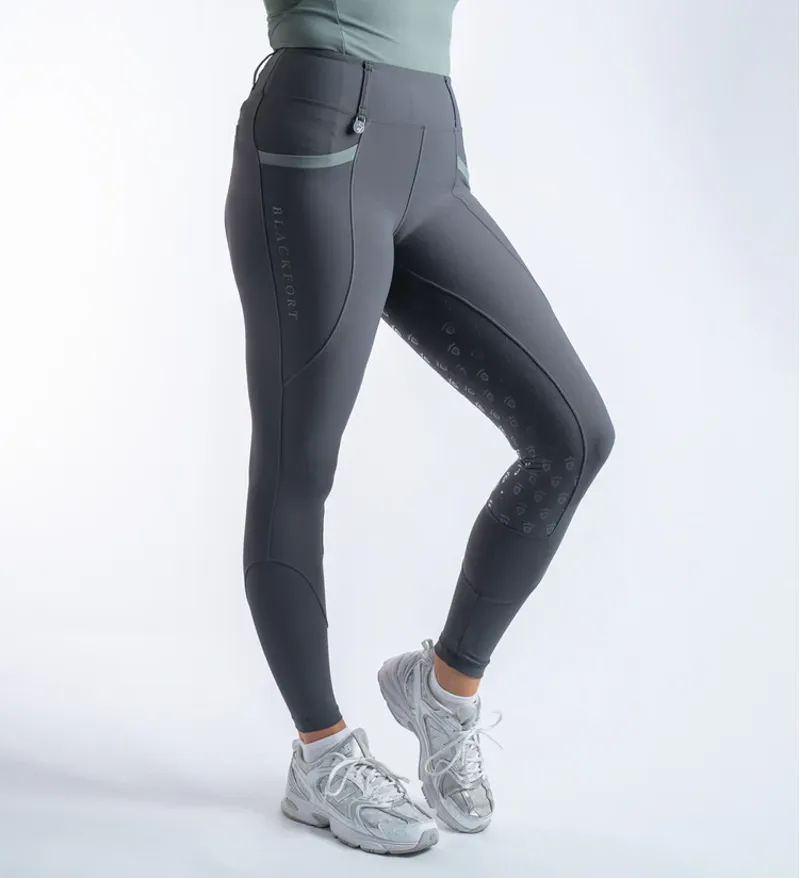 Blackfort Equestrian Training Tights Grey-Sage-7