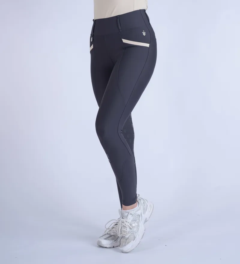 Blackfort Equestrian Training Tights 3.0 Grey/Sand-6