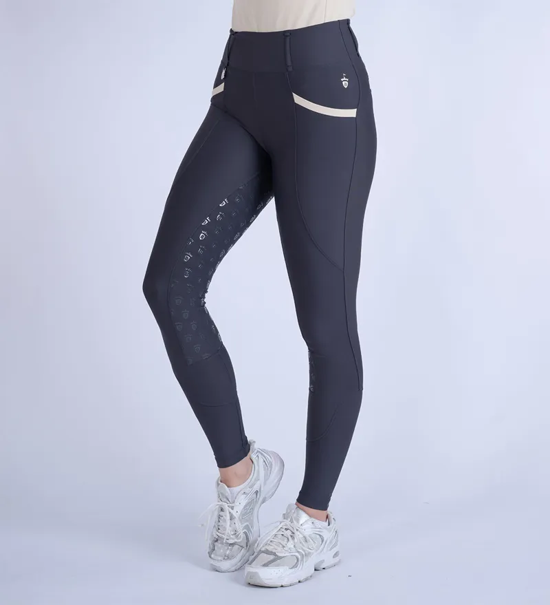 Blackfort Equestrian Training Tights 3.0 Grey/Sand-7