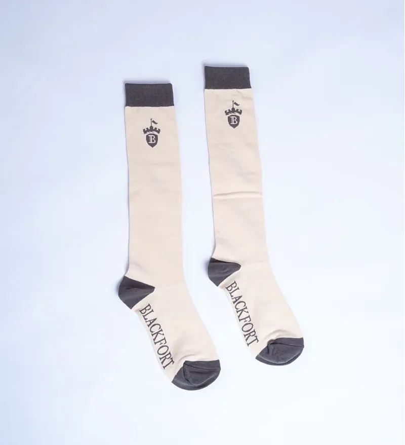 Blackfort Equestrian Socks Sand/Grey