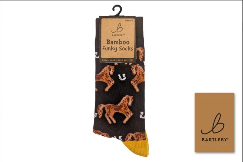 Bartleby Funky Bamboo Socks - Country Horse Size 4-7