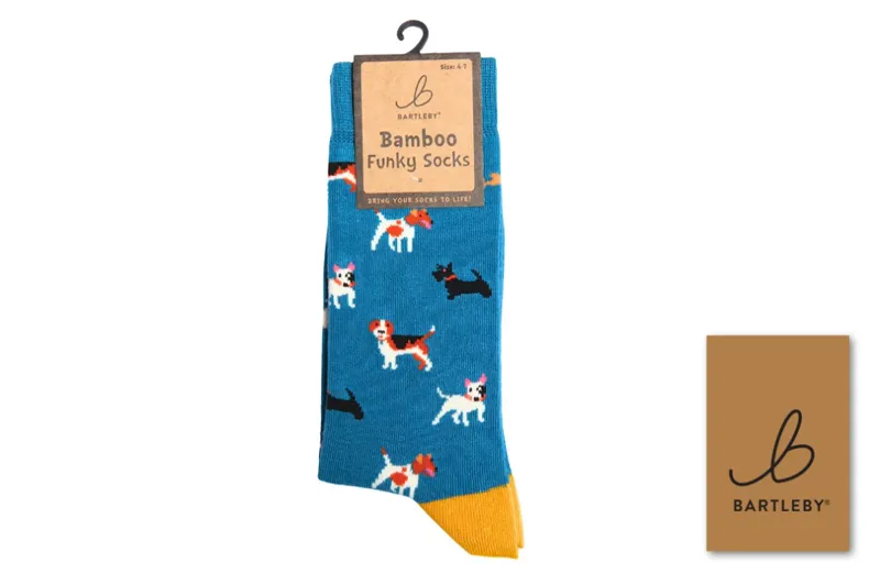Bartleby Funky Bamboo Socks - Doggy Divas Size 4-7
