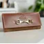Grays Lily Purse In Dark Tan Leather And Suede
