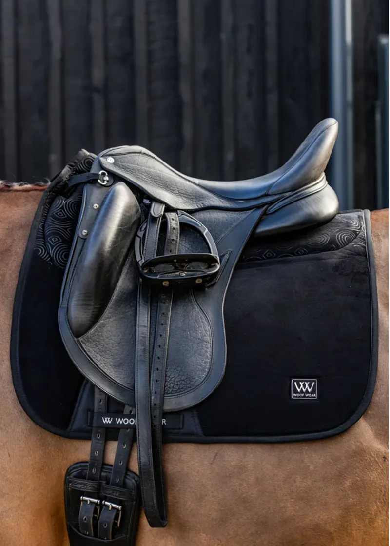 Woof Wear Elite Comfort Plus Dressage Saddle Pad Black-3