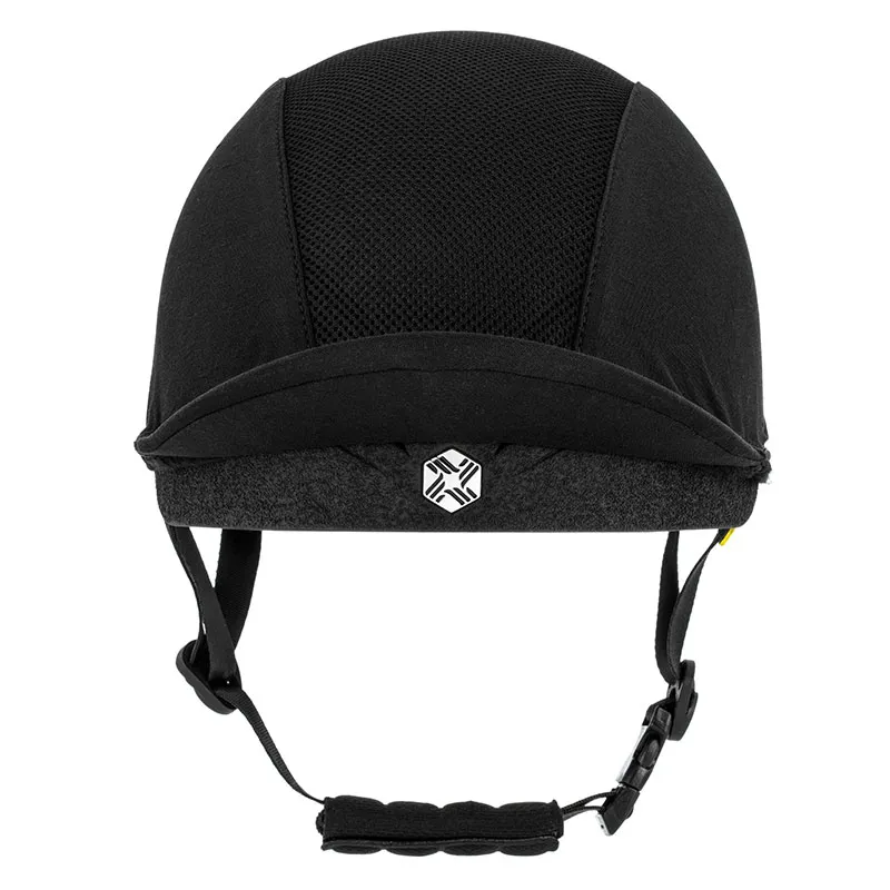Charles Owen EQx Phoenix Jockey Skull Black/Silver-1
