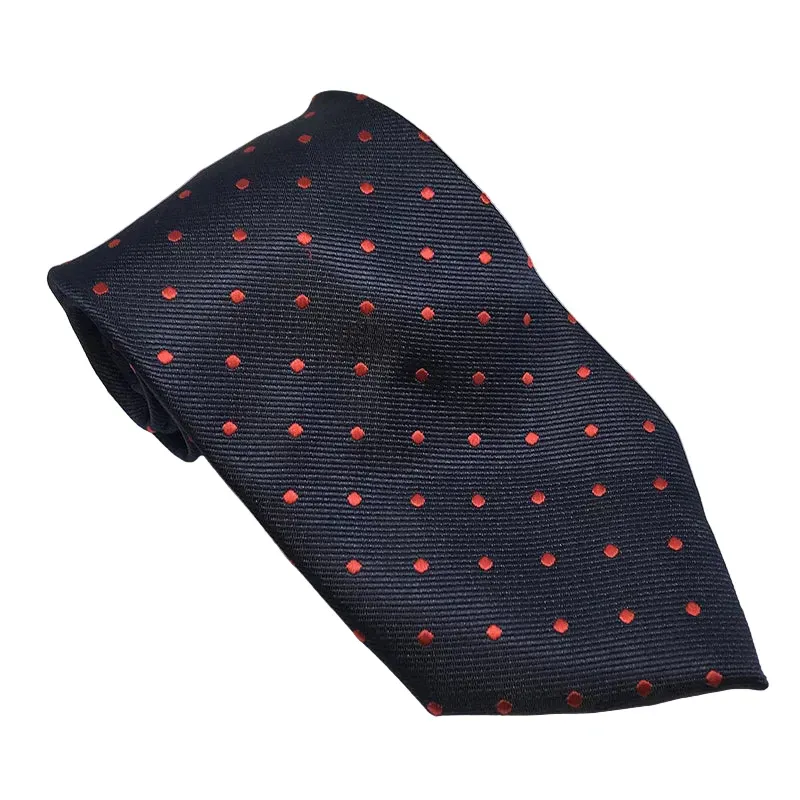 Equetech Showing Tie Polka Dot Junior Navy/Red