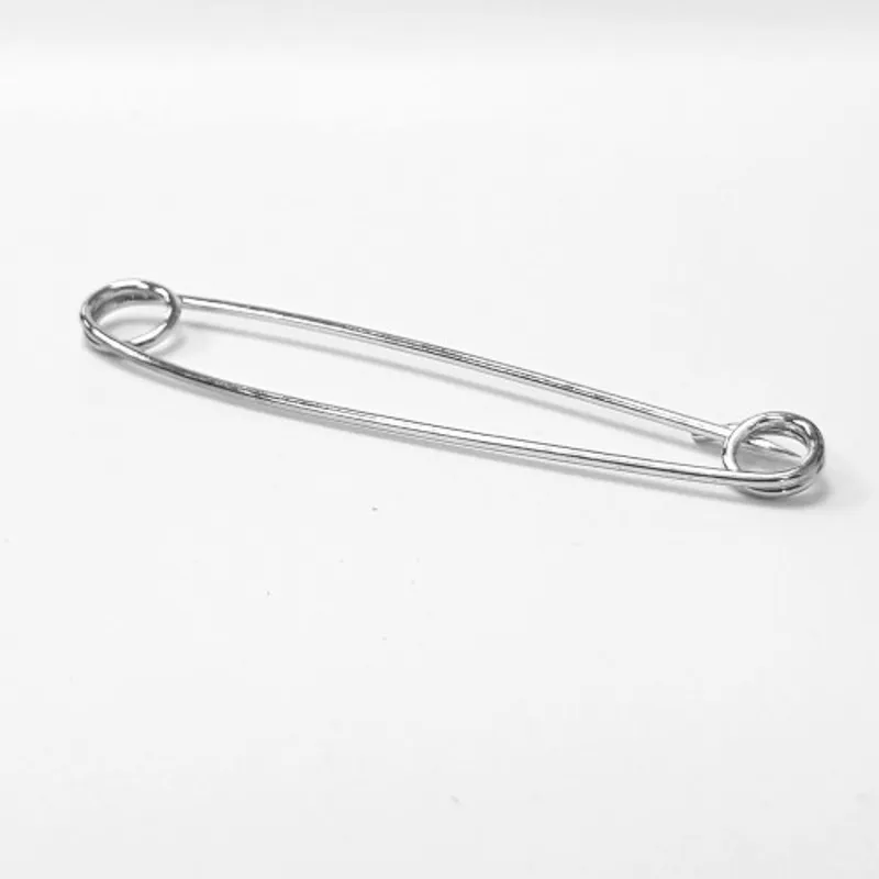 Equetech Traditional Stock Pin Silver Large 75mm