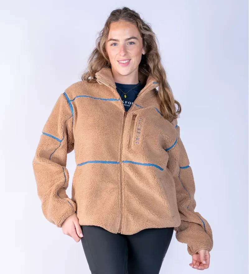 Blackfort Equestrian Layla Fleece Tan And Glacier-2