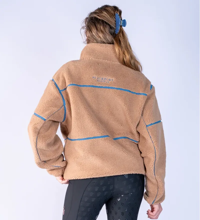 Blackfort Equestrian Layla Fleece Tan And Glacier-3