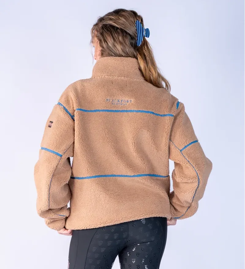 Blackfort Equestrian Layla Fleece Tan And Glacier-4