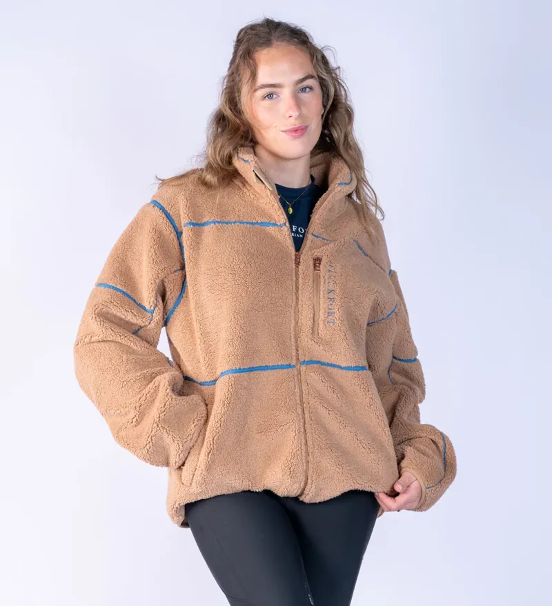 Blackfort Equestrian Layla Fleece Tan And Glacier-5