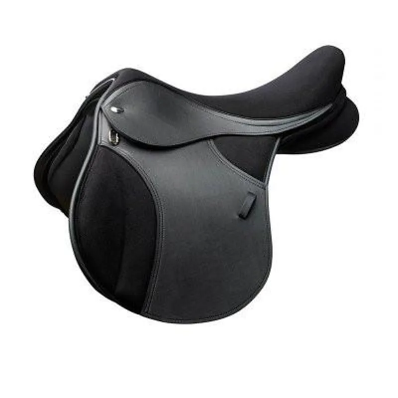 Thorowgood T4 Pony Club Synthetic Saddle Black