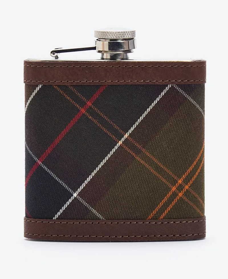 Barbour Hip Flask Dark Brown