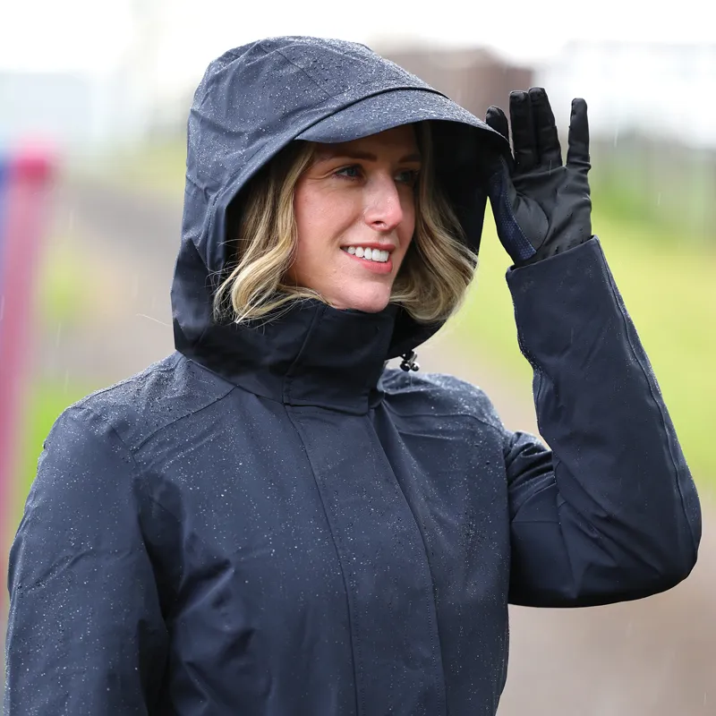 Equetech Utopia Luxe Recycled Long Waterproof Riding  Coat Navy-8