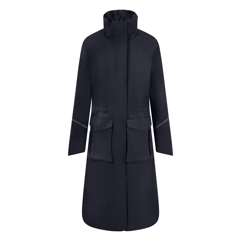 Equetech Utopia Luxe Recycled Long Waterproof Riding  Coat Navy-4