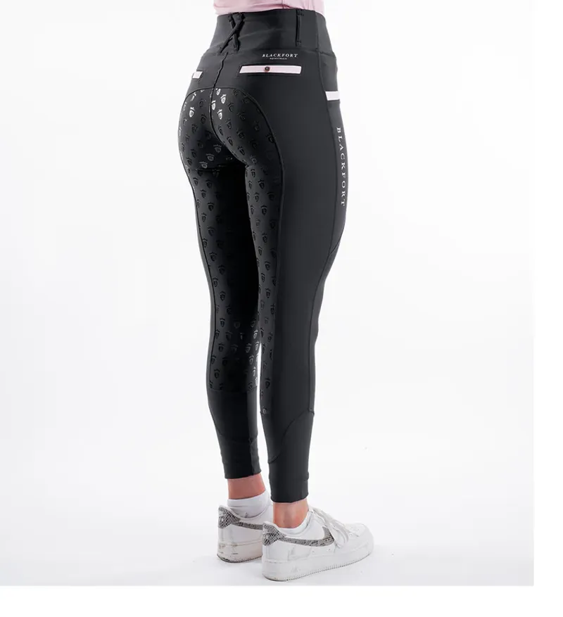 Blackfort Equestrian Trainingg Riding Tights 3.0 Black/Blush Pink-2