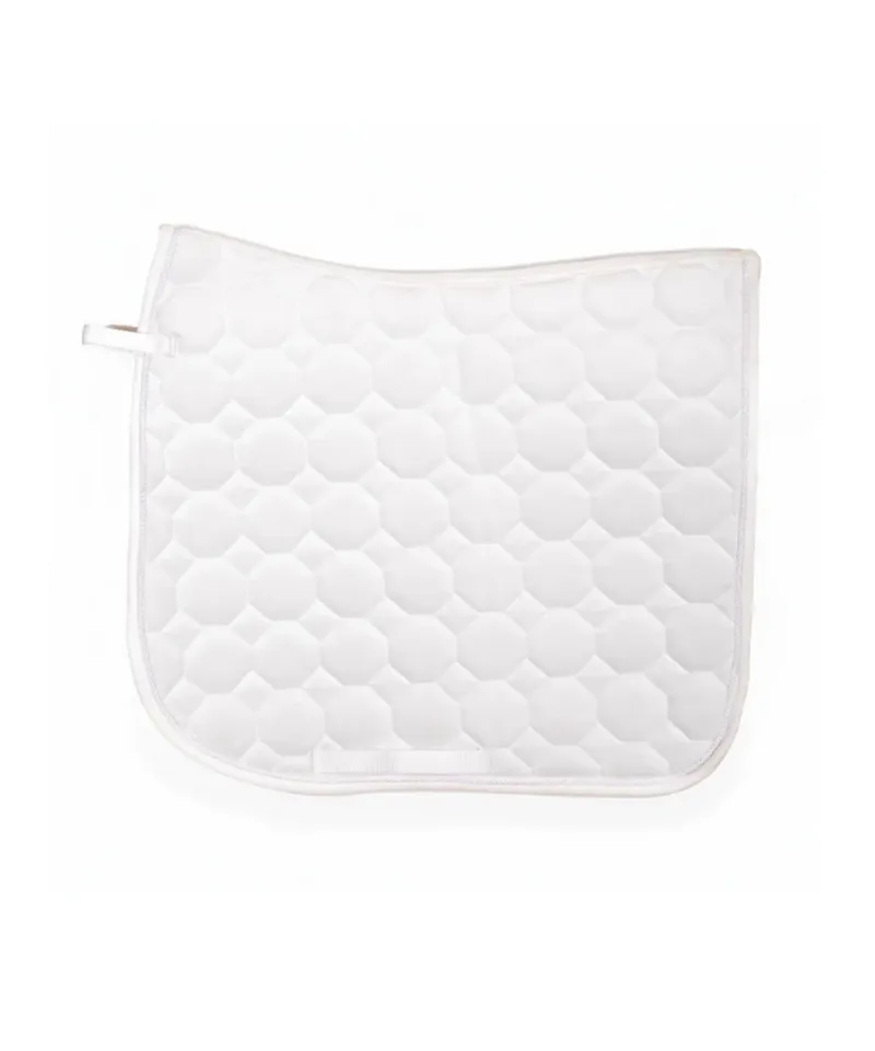 Cameo Suede Saddle Cloth Dressage White