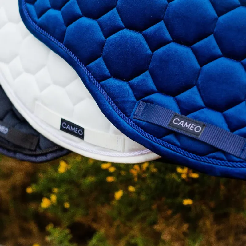 Cameo Suede Saddle Cloth GP/Jump White-1