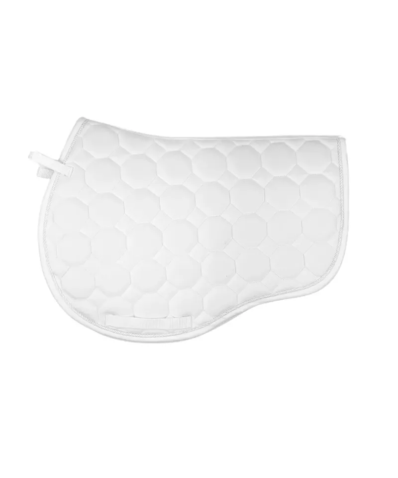 Cameo Suede Saddle Cloth GP/Jump White