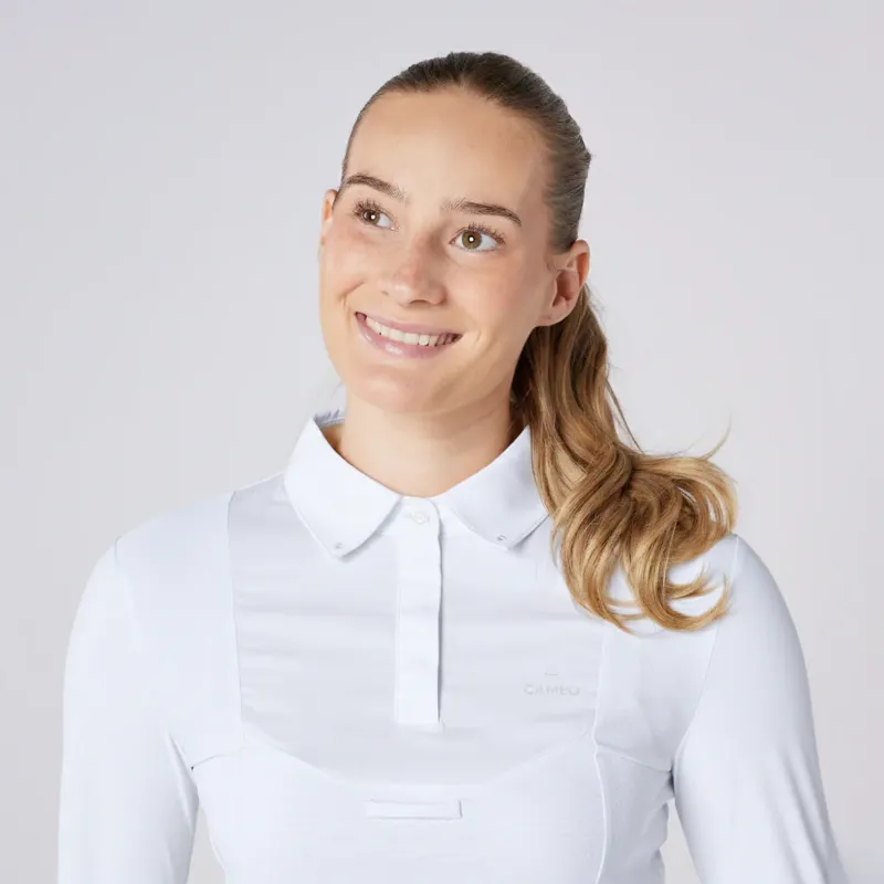 Cameo Womens Classic Long Sleeve Show Shirt White