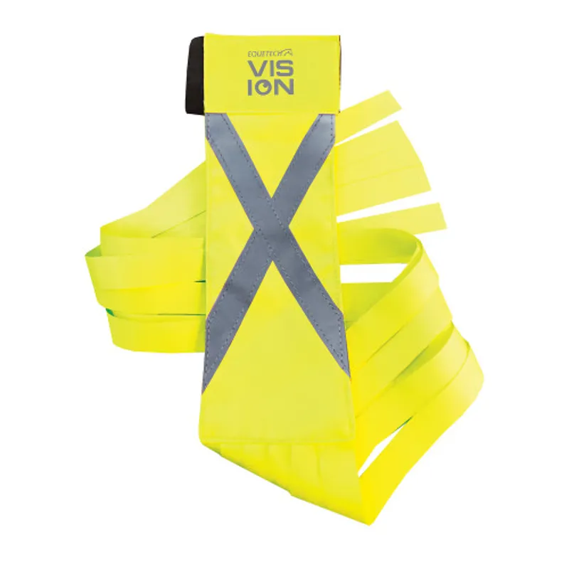 Equetech Hi-Vis Vision Horse Tail Streamers Yellow