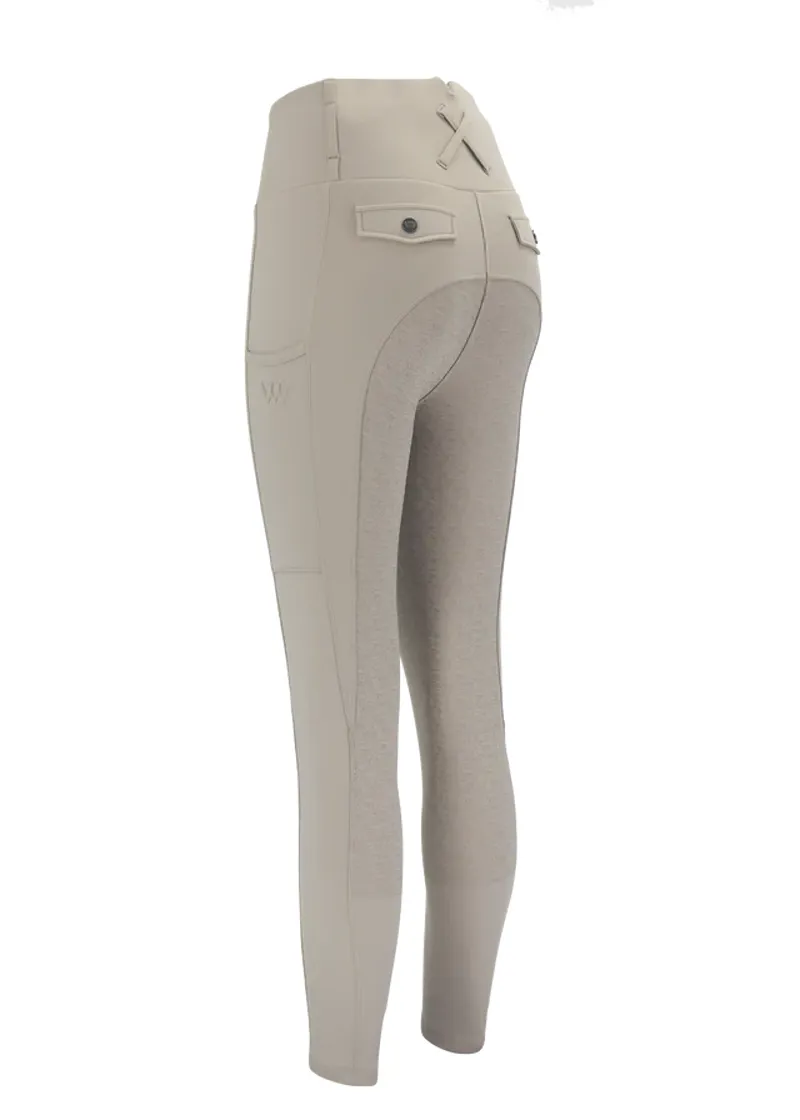 Woof Wear Ladies Vison Riding Tights Stone-1