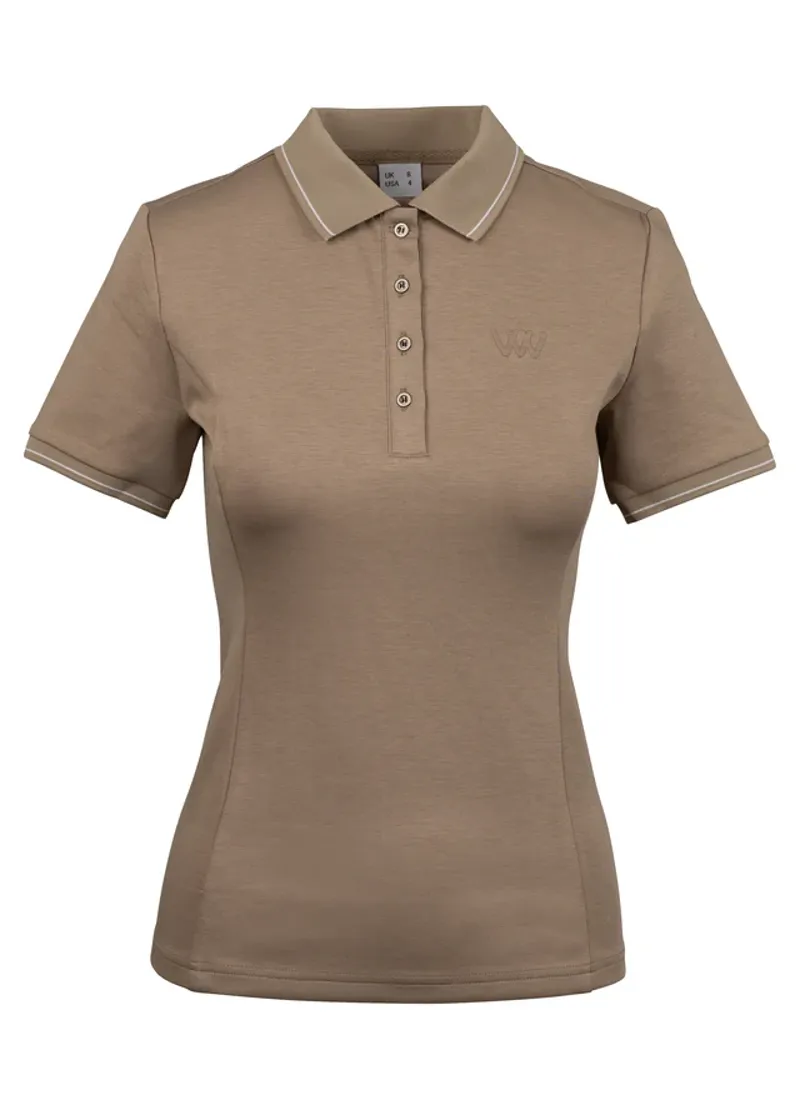 Woof Wear Tech Polo Shirt Stone-2
