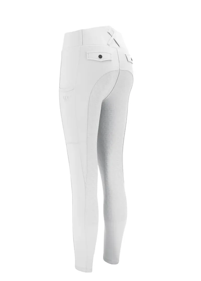 Woof Wear Elite Competition Riding Tights White