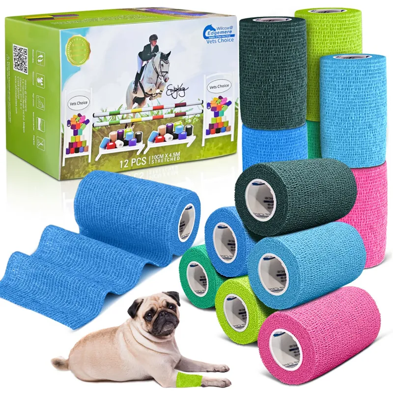 EquiMed 10cm Vetwrap Box of 12 Multi Colours