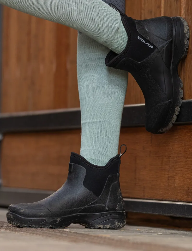 Woof Wear Short Work Boot Black