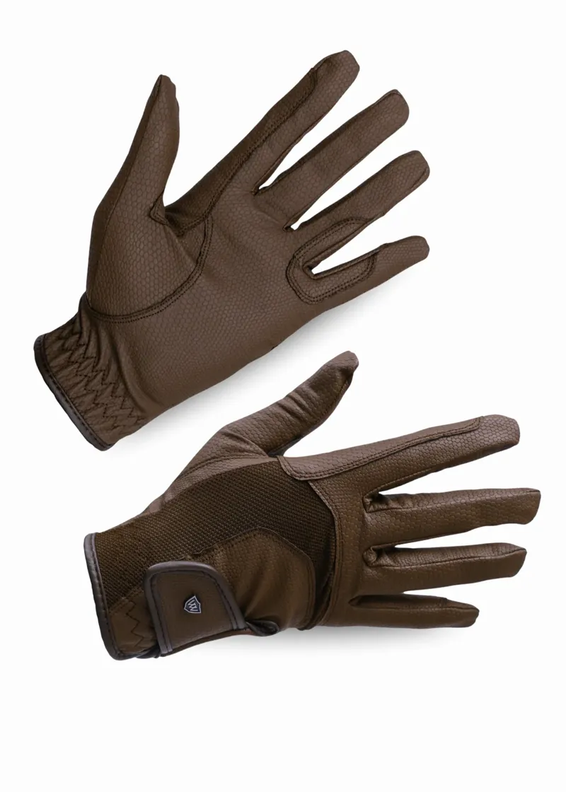 Woof Wear Reintex Mesh Riding Glove Chocolate-1