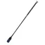 Woof Wear Twisted Riding Whip 60cm Black/Silver