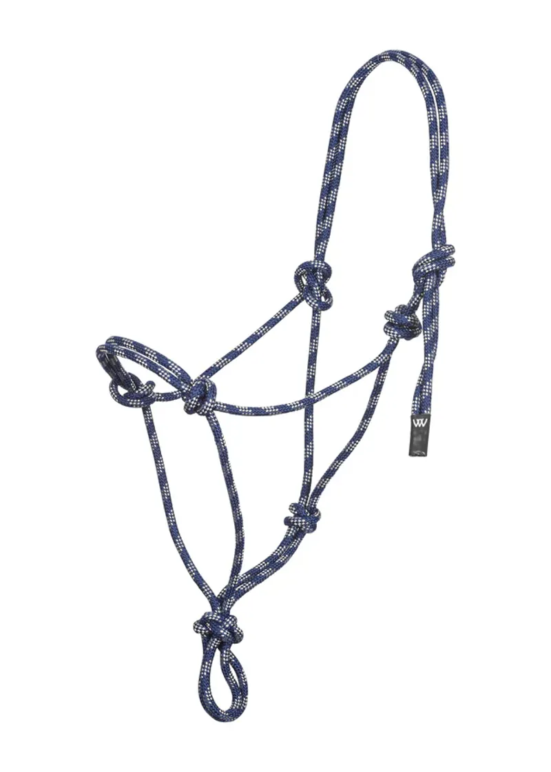 Woof Wear Rope Halter Blue