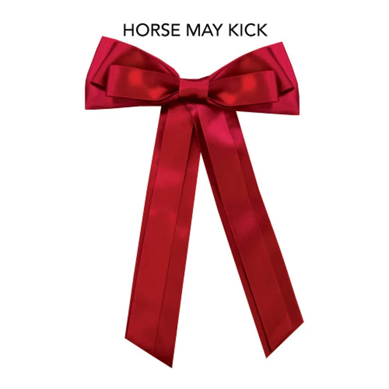 Equetech Horse Competition Warning  Tail Ribbon Red