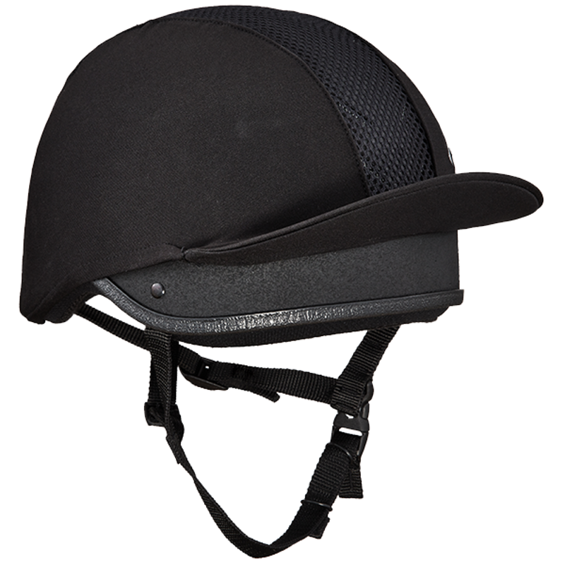 Charles Owen Young Riders Round Fit Black-2